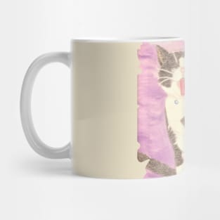 Cat black and white Mug